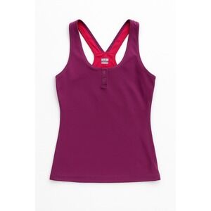 Nike Dri-FIT Tank Top Women's Sz M Purple Pink Two-Tone Racerback Athletic Shirt